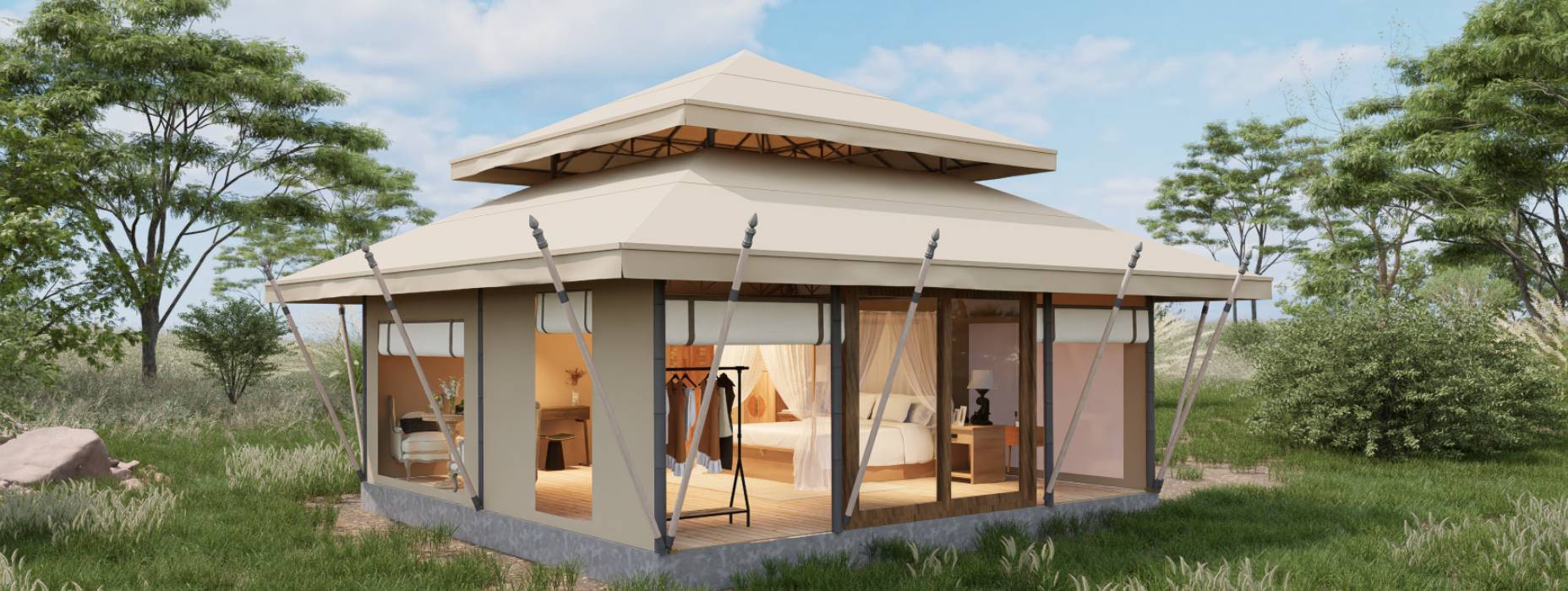 镇江户外野奢帐篷